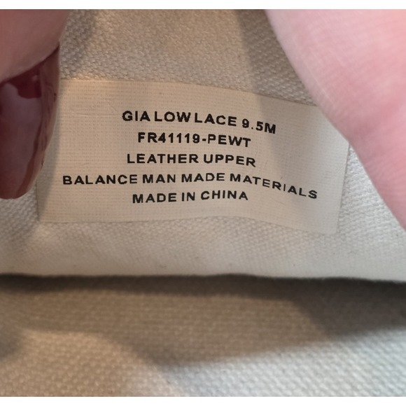 FRYE Gia Low Lace Sneakers Pewter Silver Metallic Leather Shoes sz 9.5 M FR41119 - Picture 15 of 15